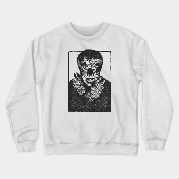 The Wolfman Crewneck Sweatshirt by ChrisDoesComics